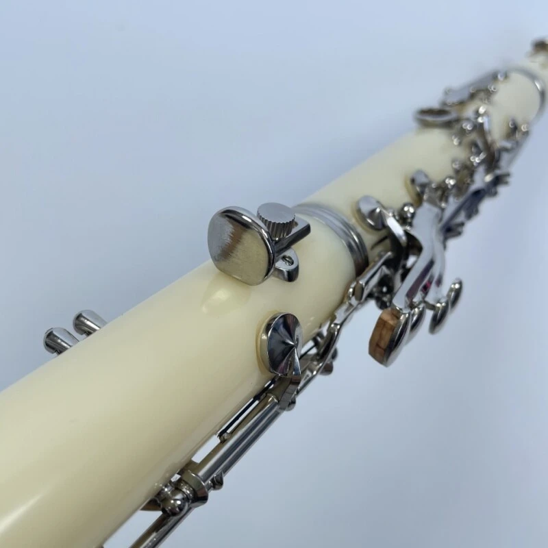 Afanti White Color 17 Keys ABS Body Nickel Plated Keys Clarinet