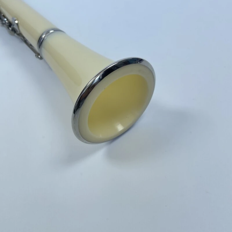 Afanti White Color 17 Keys ABS Body Nickel Plated Keys Clarinet