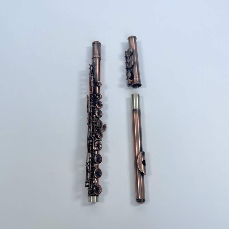 Afanti 16 Closed Hole Vintage Style avec flûte plaquée bronze