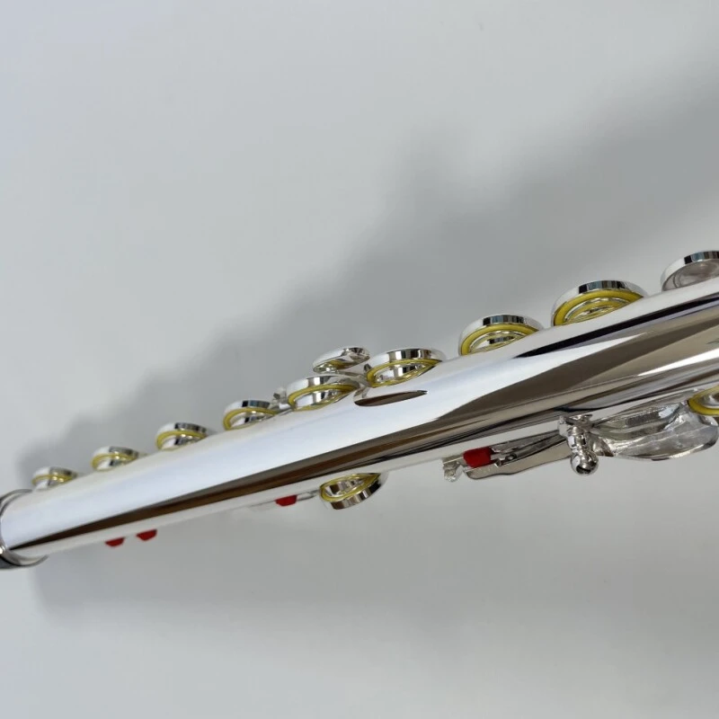 Afanti 17 Hole Open Hole Silver-Plated Flute with French Keys