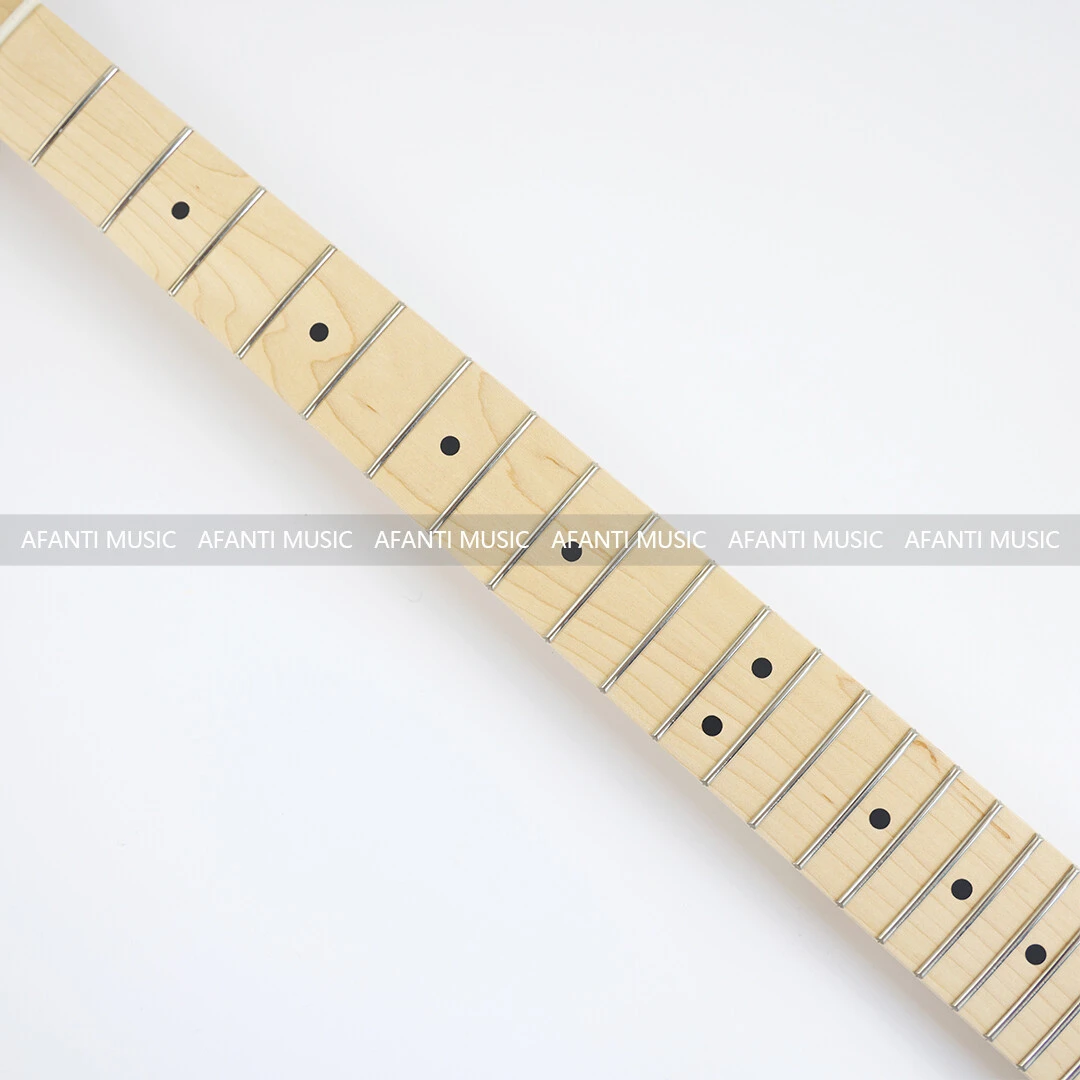 Afanti 24 Frets Banana Shape Headstock Electric Guitar Neck