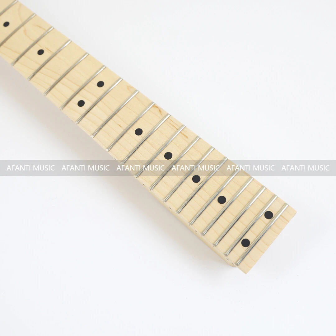 Afanti 24 Frets Banana Shape Headstock Electric Guitar Neck