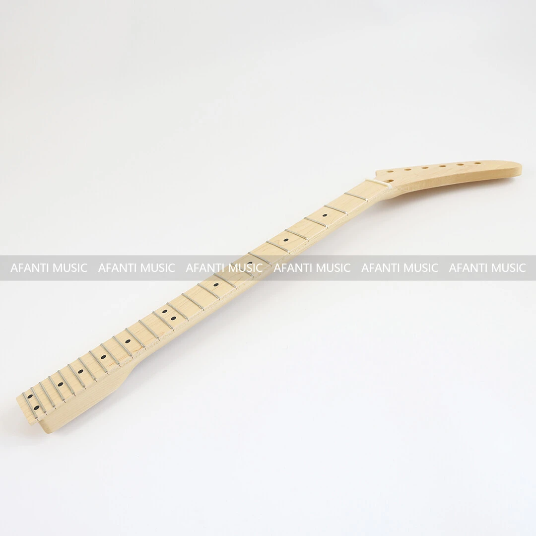 Afanti 24 Frets Banana Shape Headstock Electric Guitar Neck