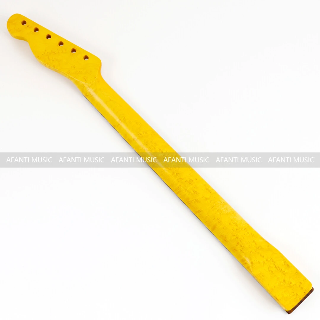 Afanti 22 Frets Birdseye Maple and Flamed Maple TL Guitar Neck