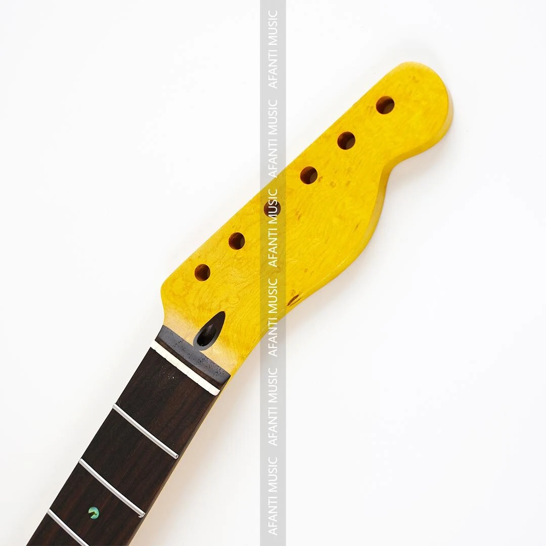 Manche de guitare électrique Afanti 22 Frets Matt Birdseye Maple TL