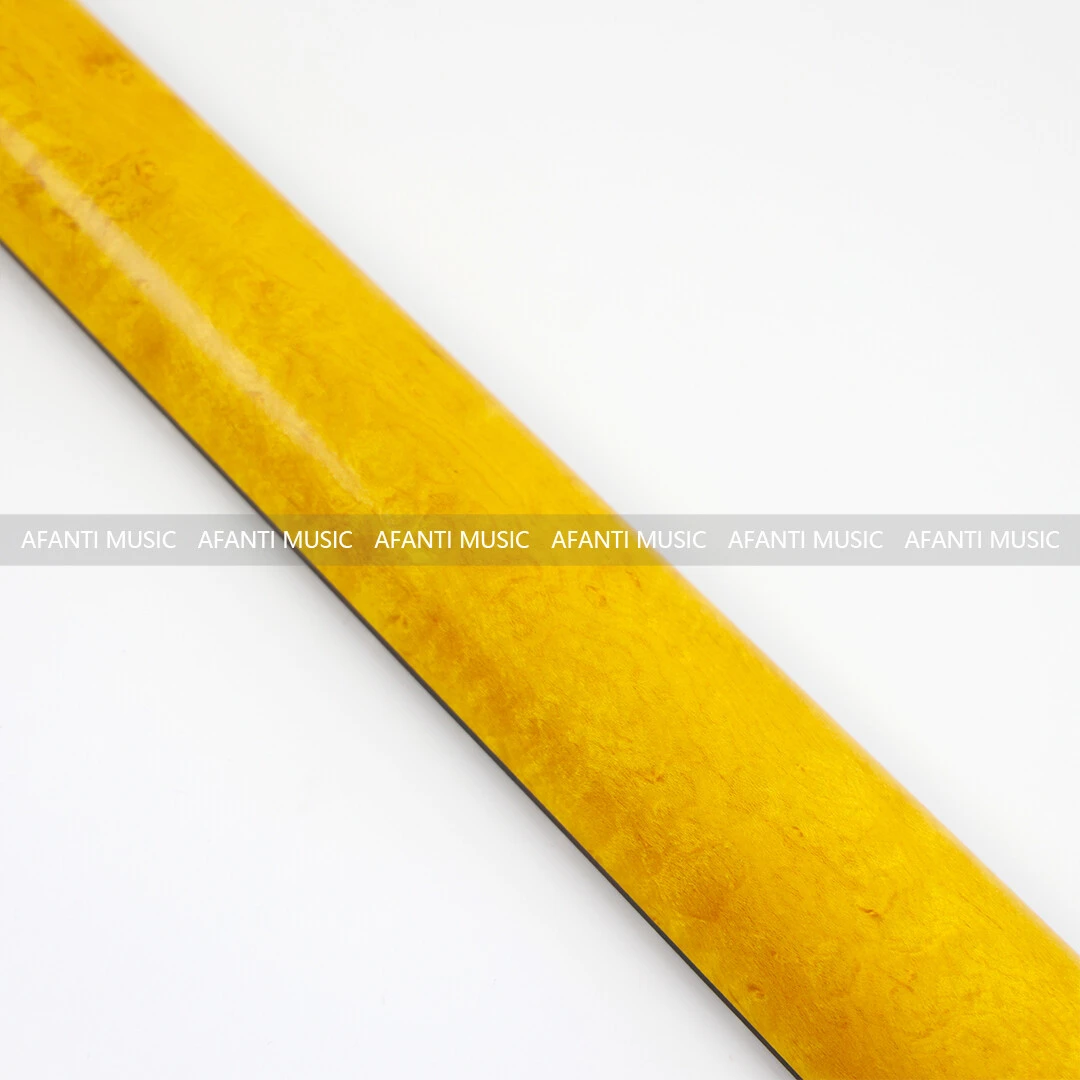 Manche de guitare électrique Afanti 22 Frets Matt Birdseye Maple TL