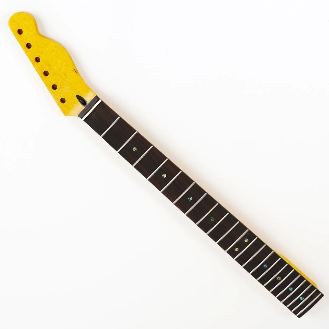 Manche de guitare électrique Afanti 22 Frets Matt Birdseye Maple TL