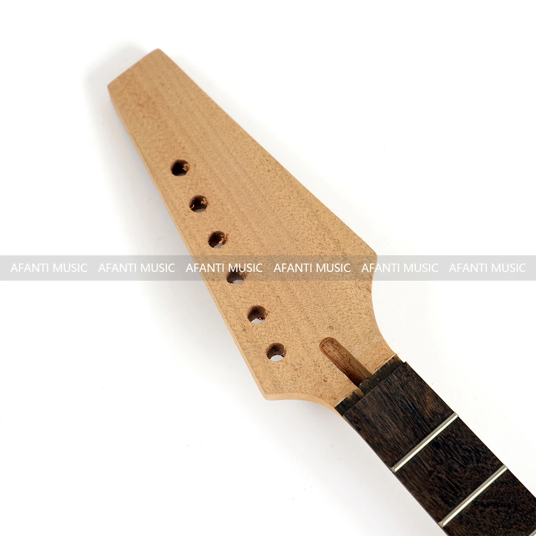 Manche de guitare électrique Afanti 24 frettes en acajou