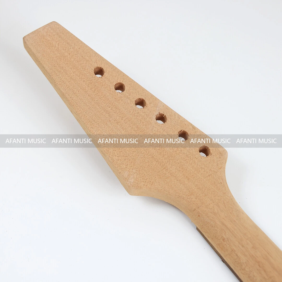 Manche de guitare électrique Afanti 24 frettes en acajou