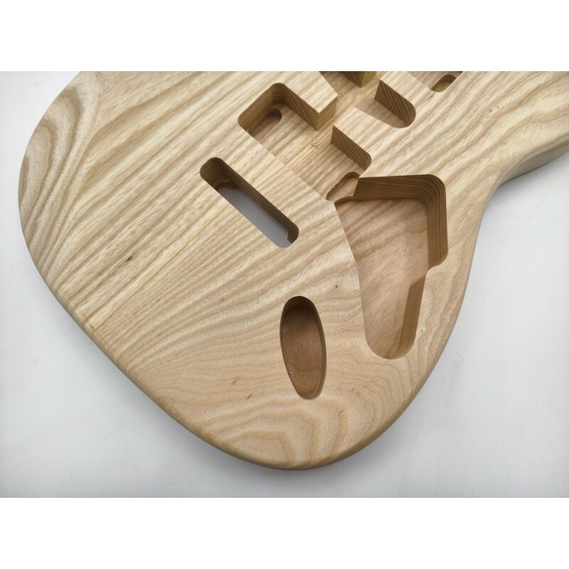 Afanti Unfinished Ash Wood HSH Pickup Routing St Electric Guitar Body