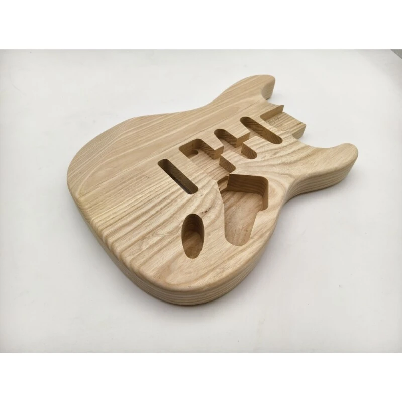 Afanti Bois de frêne inachevé SSH Pickup Routing St Corps de Guitare Electrique