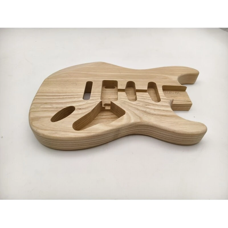 Afanti Bois de frêne inachevé SSH Pickup Routing St Corps de Guitare Electrique
