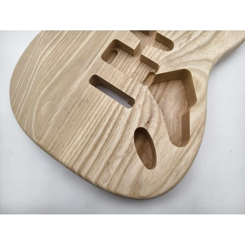 Afanti Bois de frêne inachevé SSH Pickup Routing St Corps de Guitare Electrique