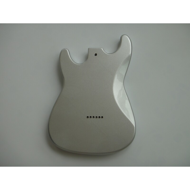Corps de guitare Afanti Alder Silver Metalic Painting Gloss Finished SSS ST