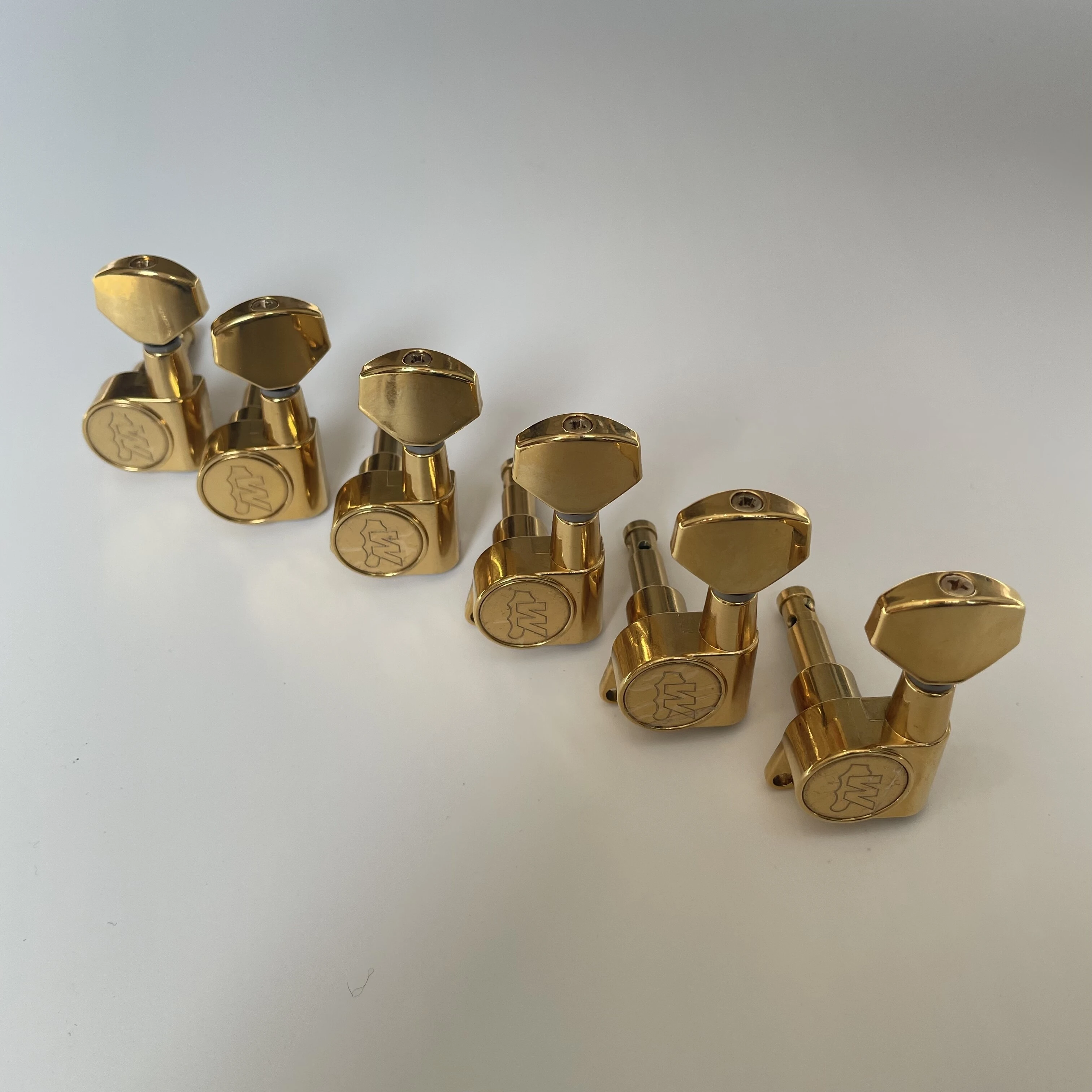 Afanti 6L-In-Line Gold Guitar Tuning Pegs Acoustic Electric Guitar
