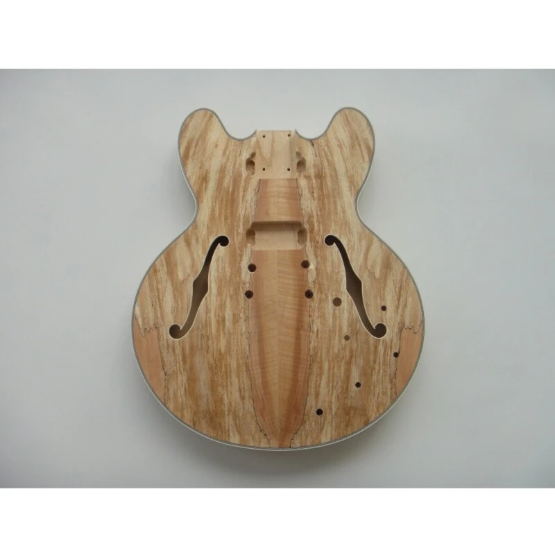 Kit Électrique DIY pour Guitare en Placage de Sycomore avec Corps en Contreplaqué d'Érable Afanti
