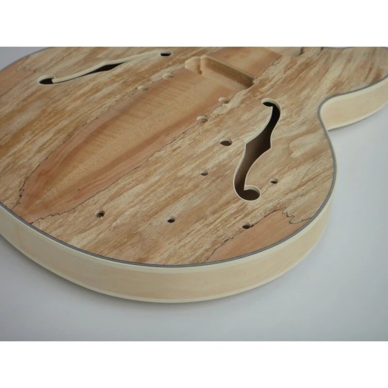Kit Électrique DIY pour Guitare en Placage de Sycomore avec Corps en Contreplaqué d'Érable Afanti