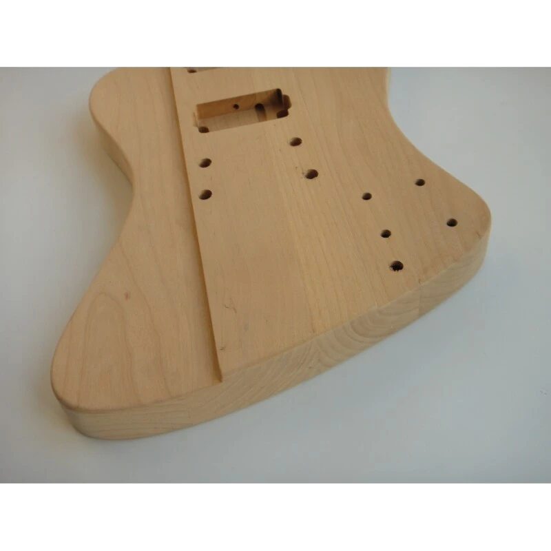 Kit de guitare à monter soi-même avec tête vierge Afanti, corps en aulne, touche en ébène