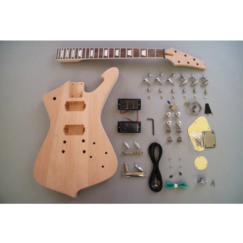 Micro Afanti HH en acajou personnalisé Construisez votre propre kit de guitare à glace DIY
