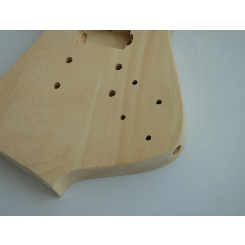 Kit guitare à glace Afanti à 7 cordes avec corps en tilleul brut et manche en érable