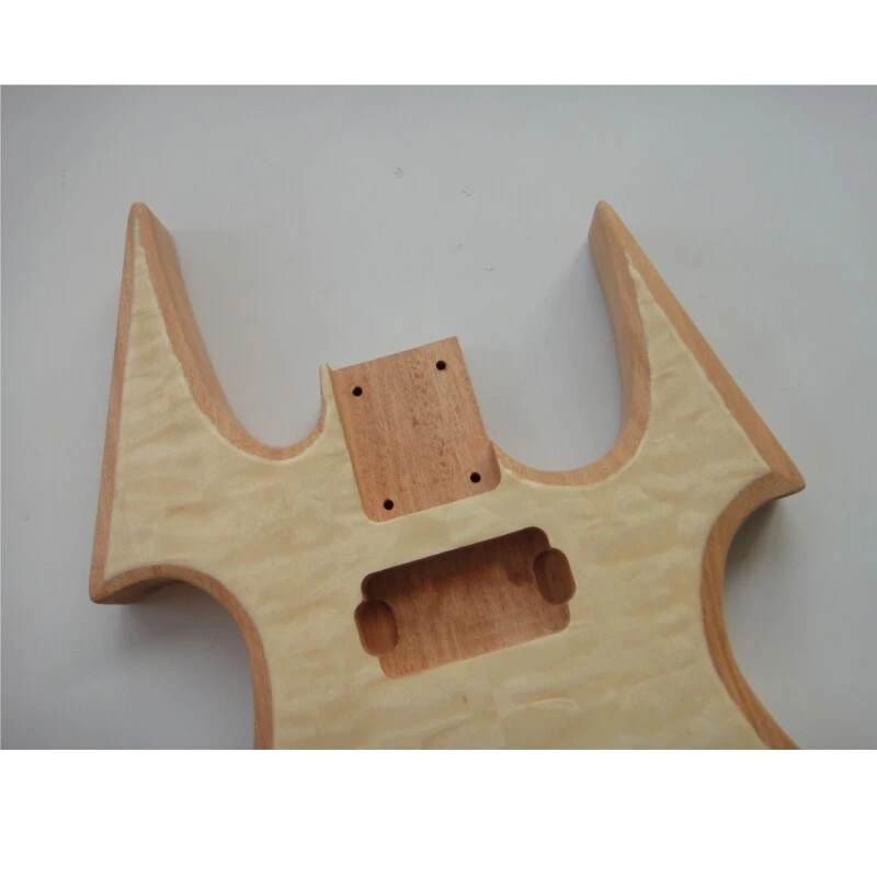 Kit de guitare électrique avec corps en acajou Afanti et placage en érable matelassé