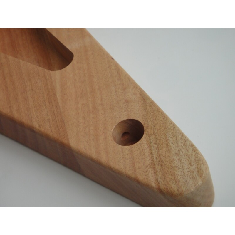 Kit de guitare Afanti FV DIY avec corps en acajou massif non fini et touche en palissandre