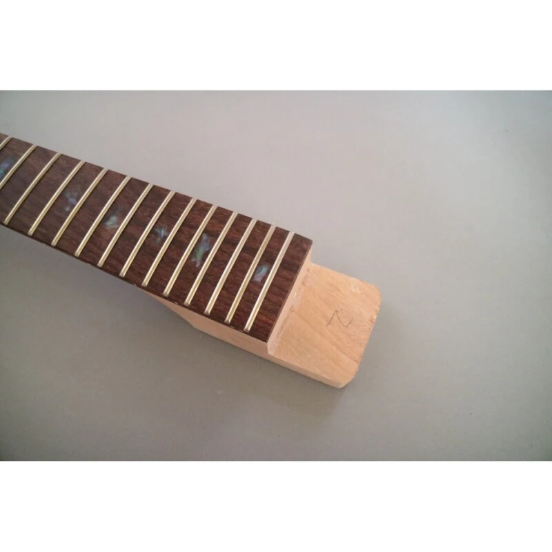 Kit de guitare électrique à monter soi-même avec corps en acajou brut Afanti et placage en frêne