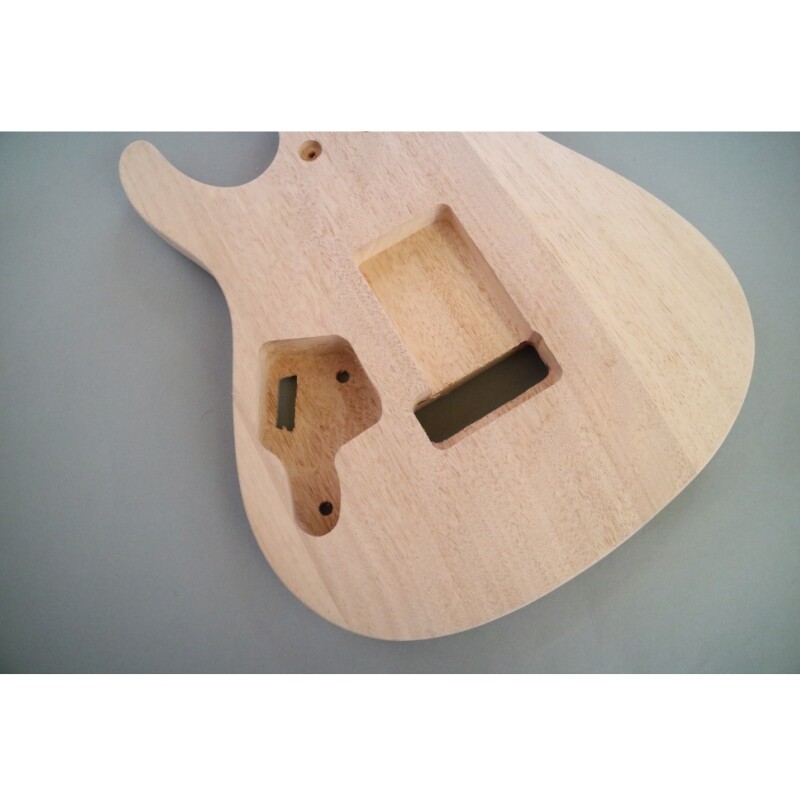 Corps et manche en acajou non fini Afanti Construisez votre propre kit de guitare électrique DIY