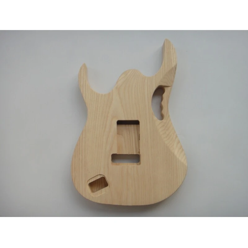 Kit de guitare à monter soi-même Afanti à corps massif non fini avec incrustations de vigne et touche en palissandre à double verrouillage