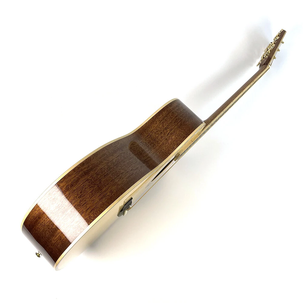 Guitares acoustiques à pan coupé Afanti East Luthier Series avec table en épicéa massif et incrustations en nacre véritable