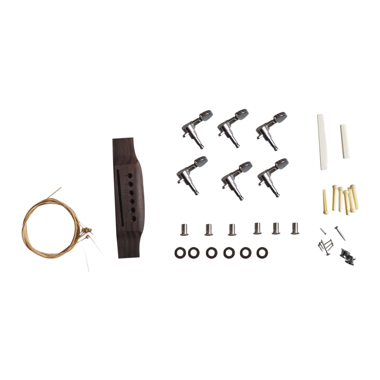 Kit de guitare acoustique Afanti avec table en épicéa massif et dos en sapelli de 41 pouces