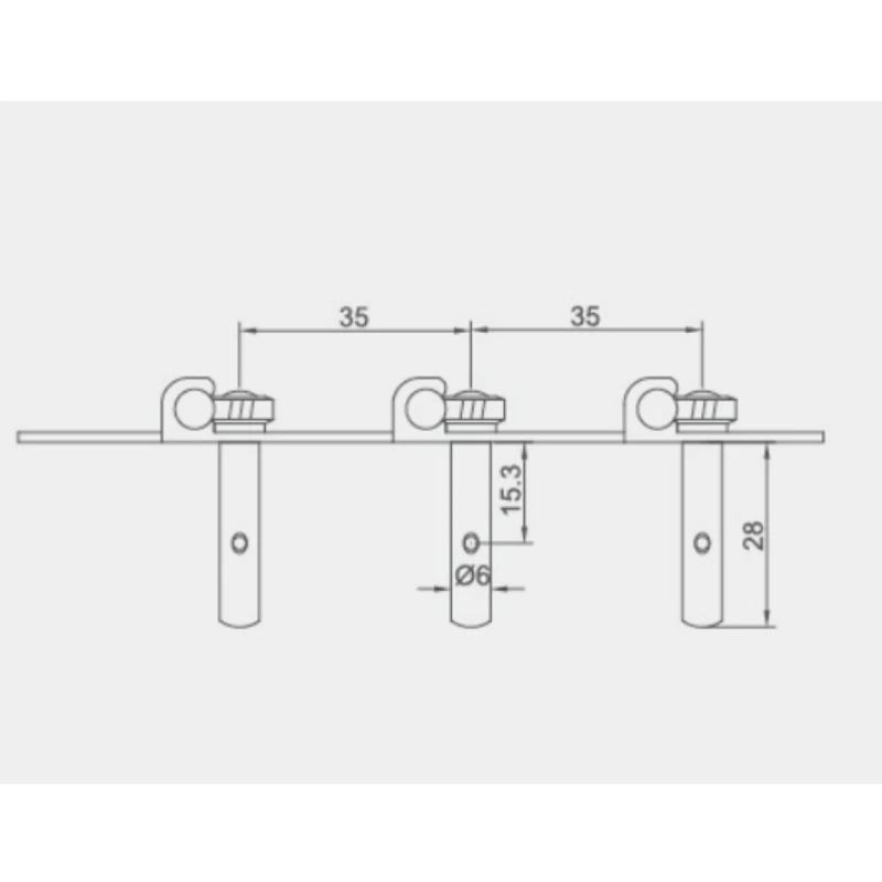 Clés d'accordeur pour guitare classique Afanti pour trou de tête de 9,5 mm