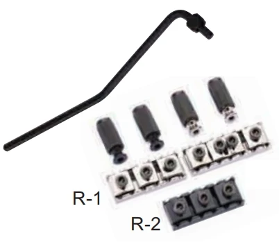 Afanti Guitare Electrique Pont Tremolo Double Verrouillage pour Floyd Rose Style