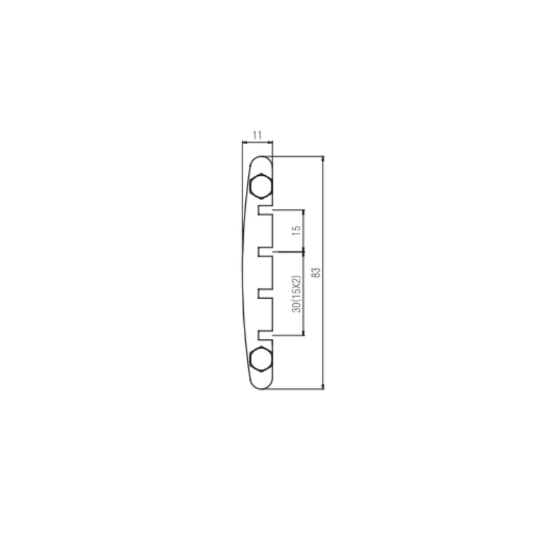 Cordier de guitare basse 4 cordes Afanti Chrome