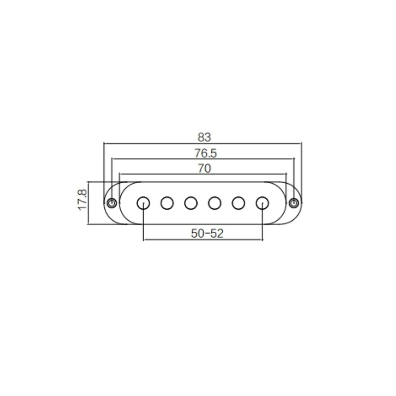 Afanti White Ceramic Single-Coil Guitar Pickup