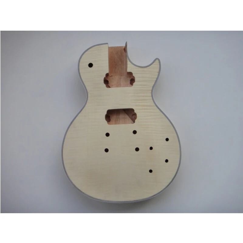 Afanti Mahogany with Flamed Maple Top Ebony Fingerboard Lp DIY Guitar Kit