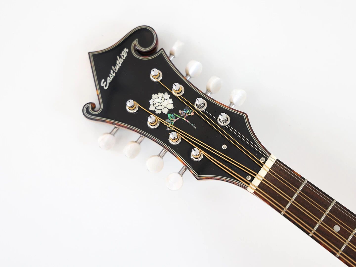 Afanti F Style Mandoline Octave en Acajou Massif avec Dos et Éclisses