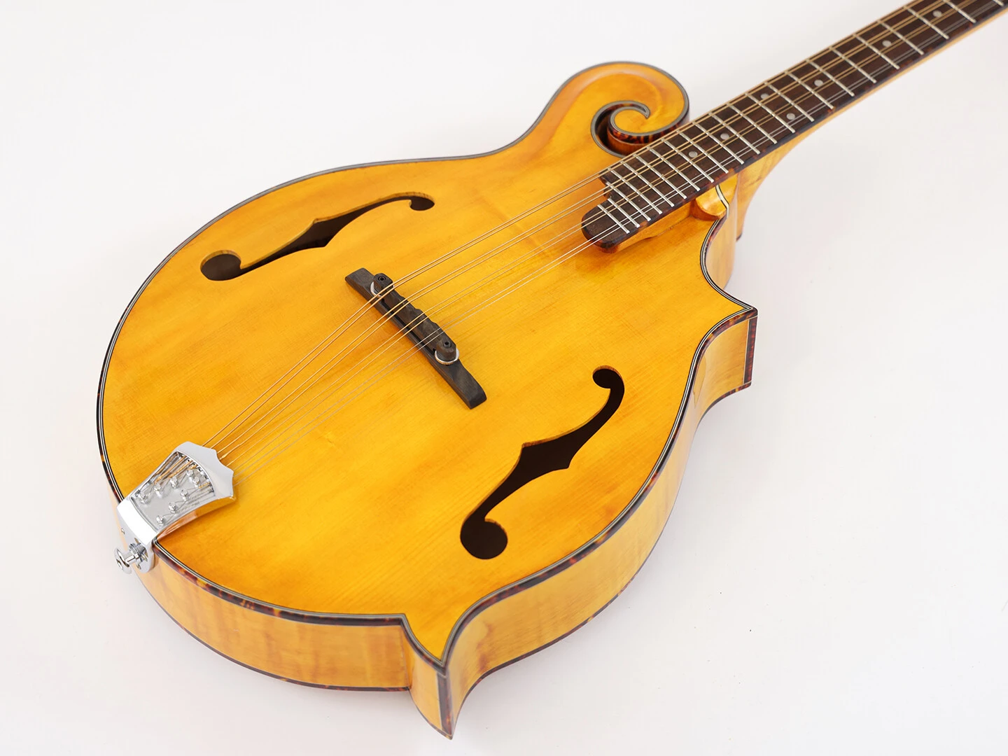 Afanti F Style Mandoline Octave en Acajou Massif avec Dos et Éclisses