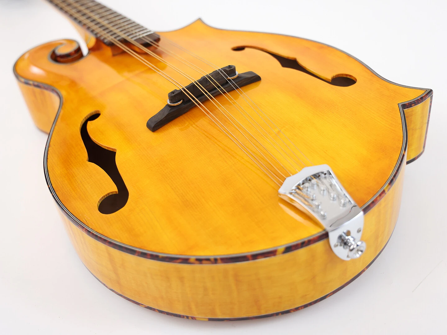 Afanti F Style Mandoline Octave en Acajou Massif avec Dos et Éclisses