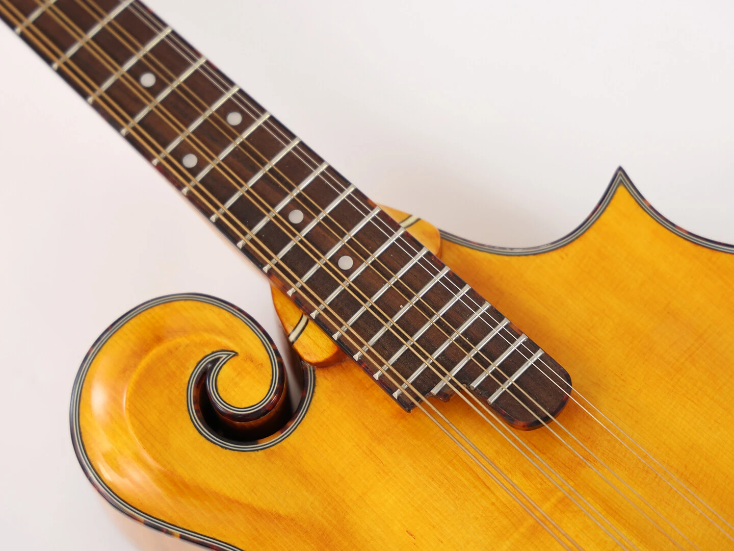 Afanti F Style Mandoline Octave en Acajou Massif avec Dos et Éclisses