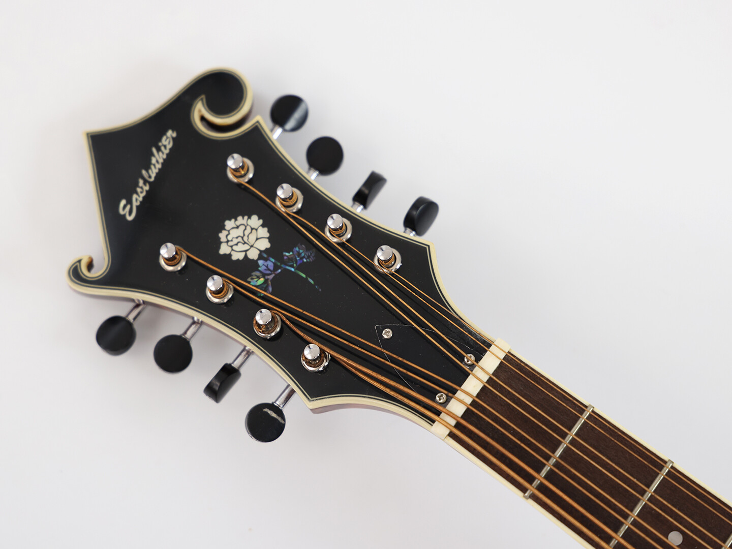 Afanti AA Table d'Épicéa Massif Classique Brillant avec Ouïes en F Mandocelle