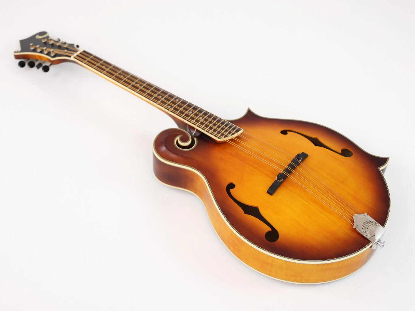 Afanti AA Mandoline Octave en Érable Flammé Massif pour Fond et Éclisses F