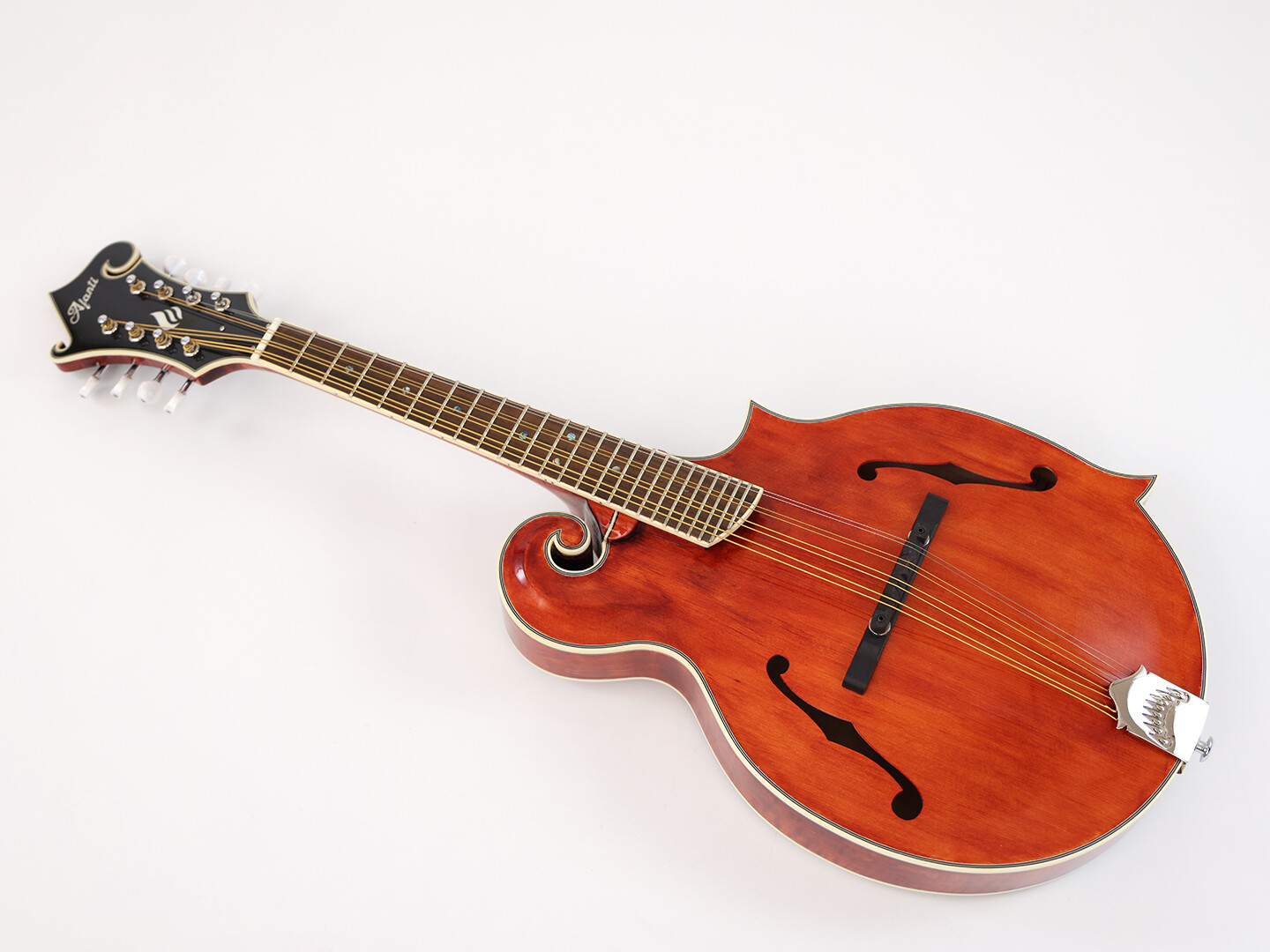 Afanti AAA Dos et flancs en érable flammé massif Gloss F Mandola