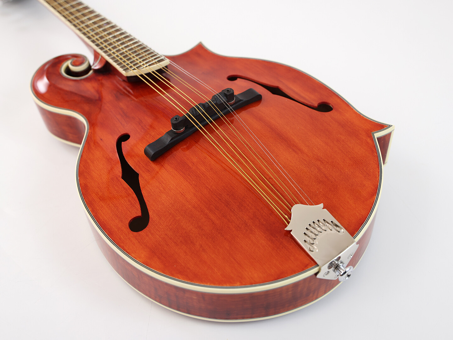 Afanti AAA Dos et flancs en érable flammé massif Gloss F Mandola