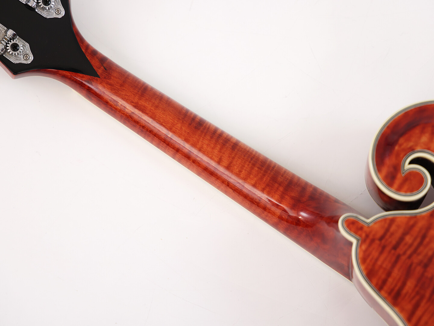 Afanti AAA Dos et flancs en érable flammé massif Gloss F Mandola