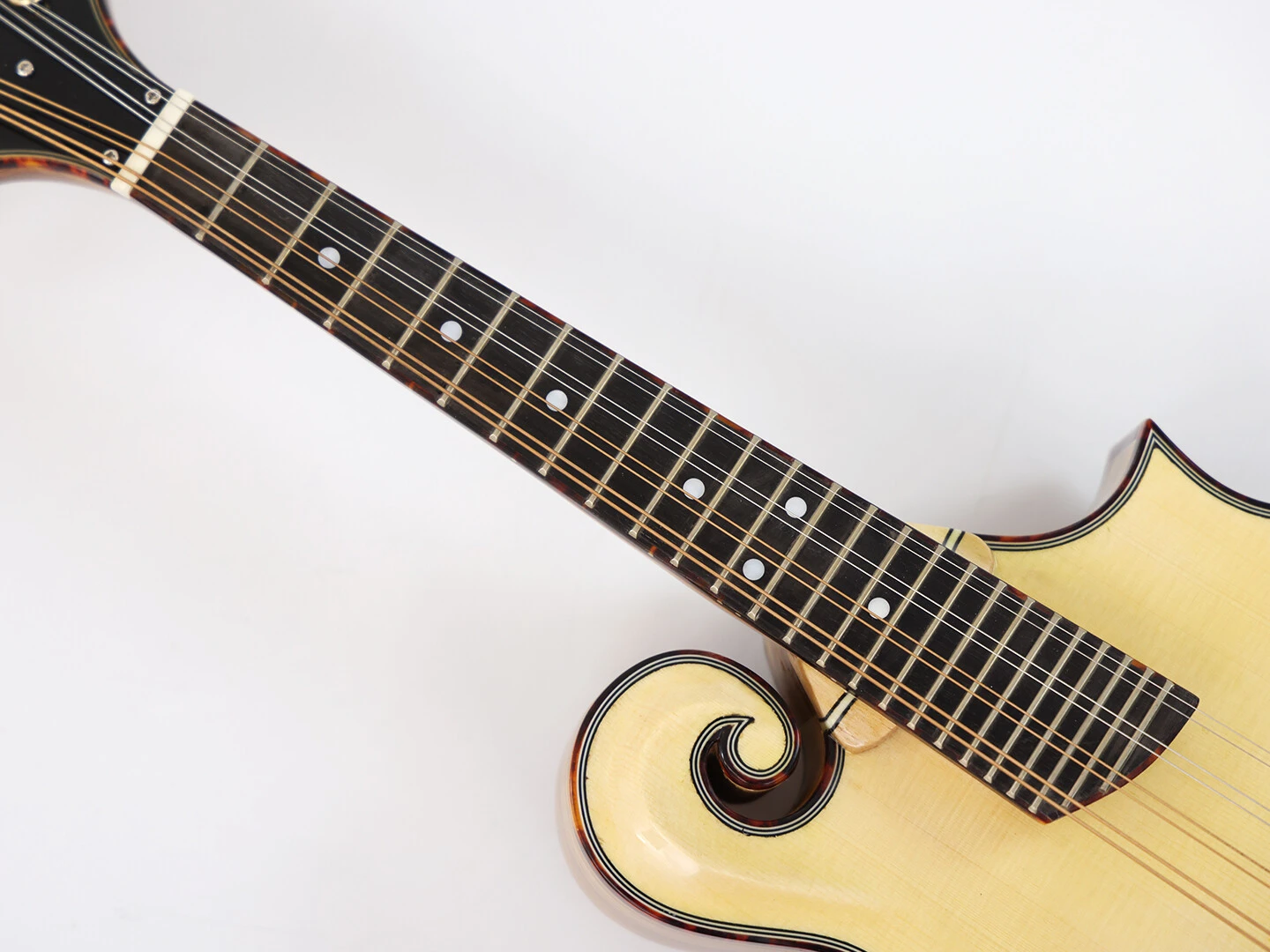Afanti AAA Mandoline en bois de zèbre massif sculpté à la main (dos et éclisses)