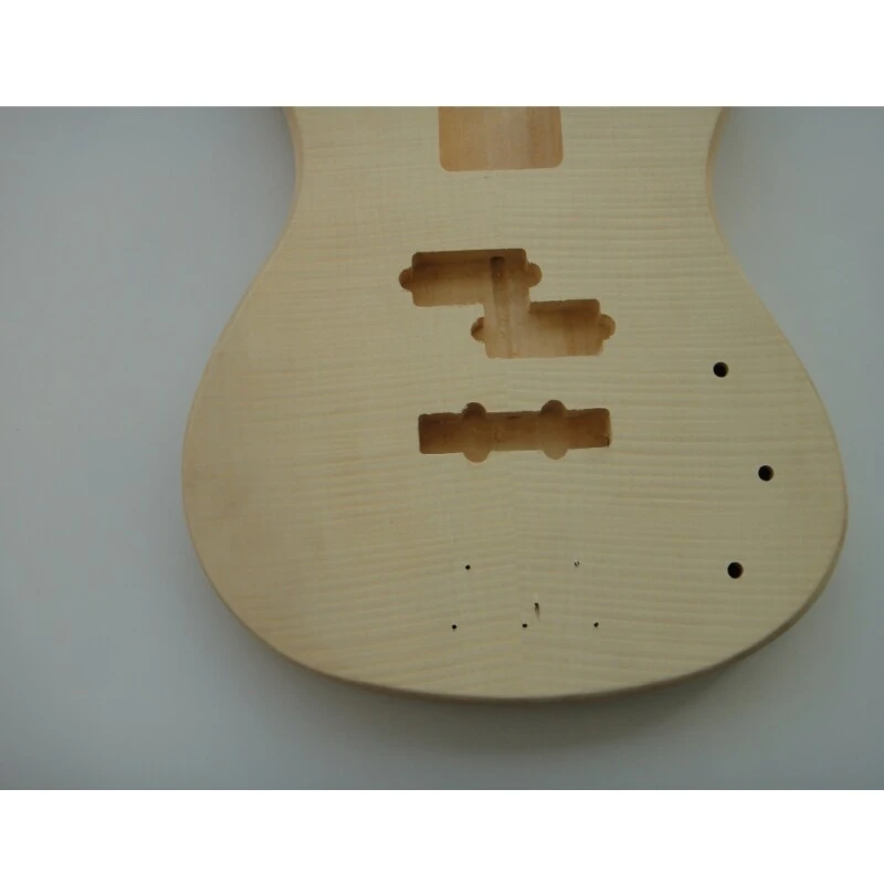 Afanti Basswood Body with Flamed Maple Veneer 4 Strings Bass Guitar