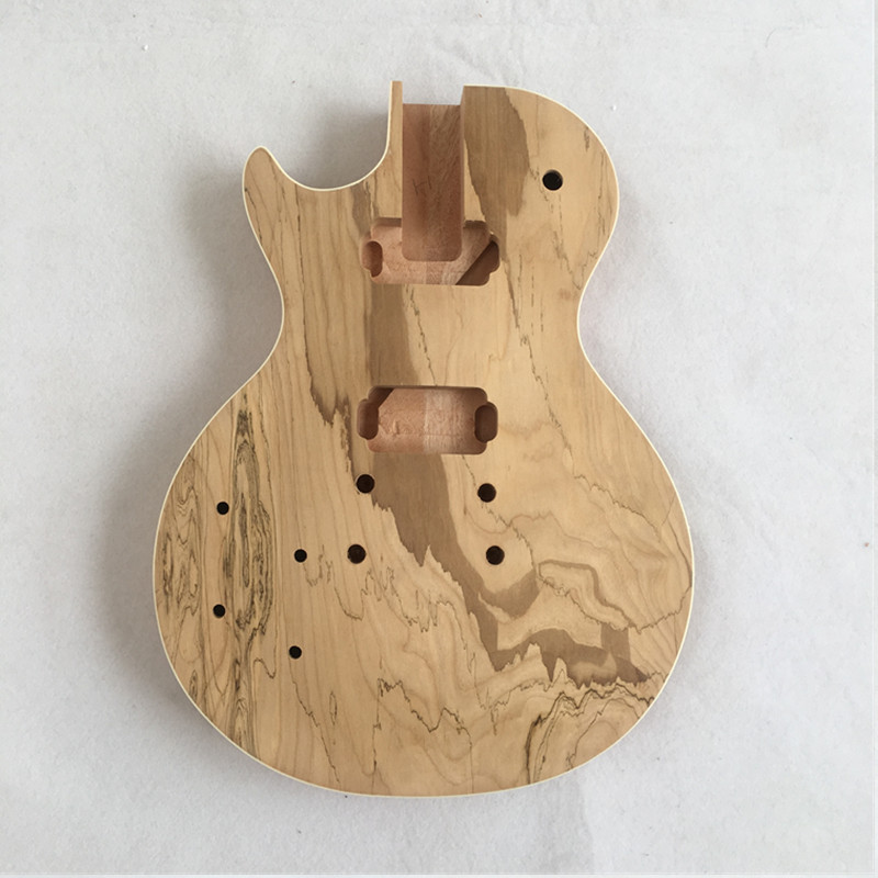 Corps en acajou Afanti avec placage en érable spalté Kit de construction d'une guitare personnelle