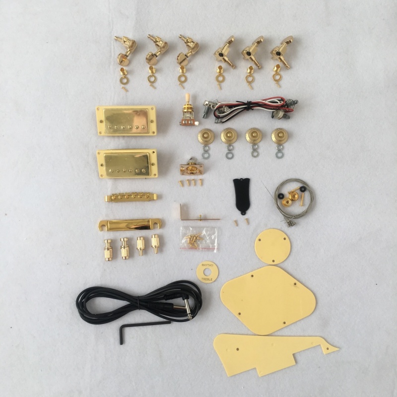 Corps en acajou Afanti avec placage en érable spalté Kit de construction d'une guitare personnelle