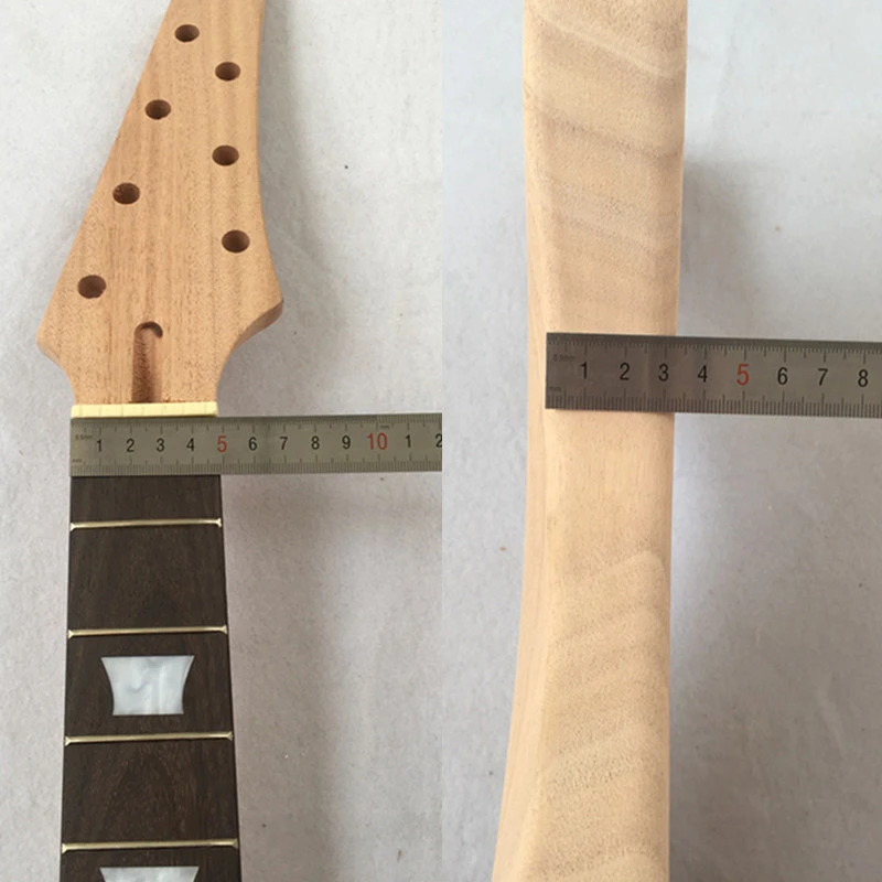 Kit guitare 7 cordes à écrou large sur manche acajou avec touche palissandre DIY